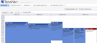 screenshot applicazione gestione del calendario e agenda